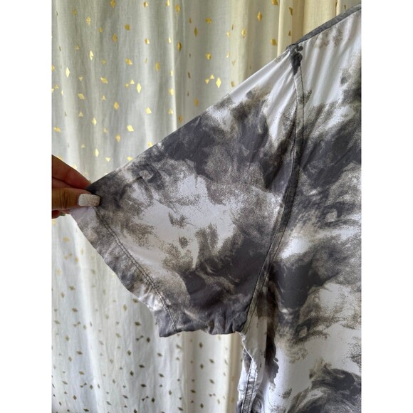 The Rail Men's Artsy Grey White Short Sleeve Button Down Collar Shirt XL - Picture 3 of 7